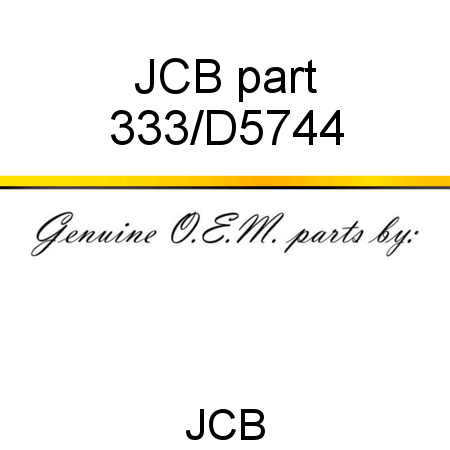 JCB part 333/D5744