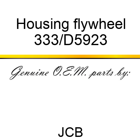 Housing flywheel 333/D5923