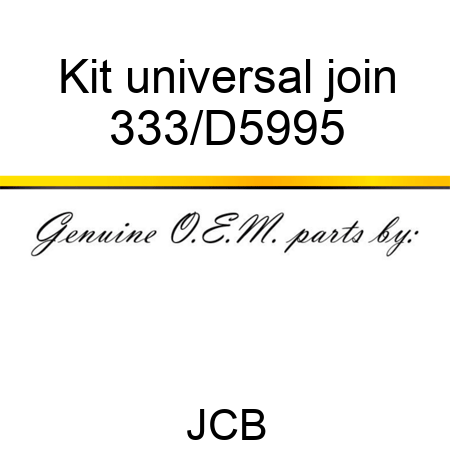 Kit universal join 333/D5995