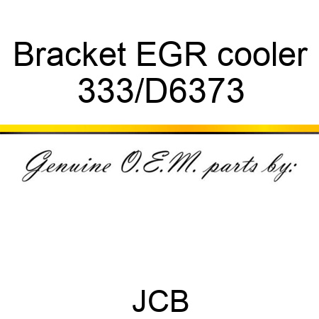 Bracket EGR cooler 333/D6373