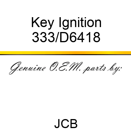 Key Ignition 333/D6418