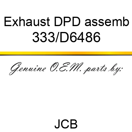 Exhaust DPD assemb 333/D6486