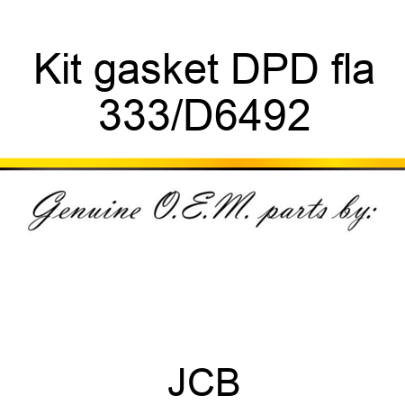 Kit gasket DPD fla 333/D6492