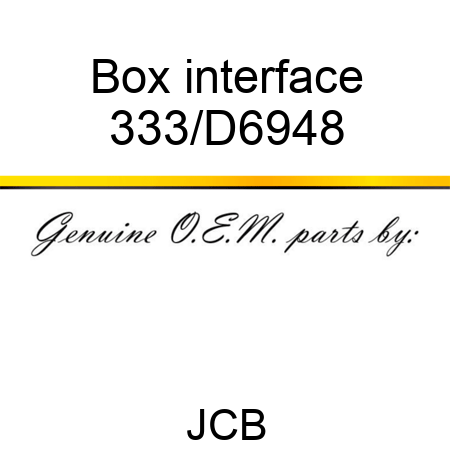 Box interface 333/D6948