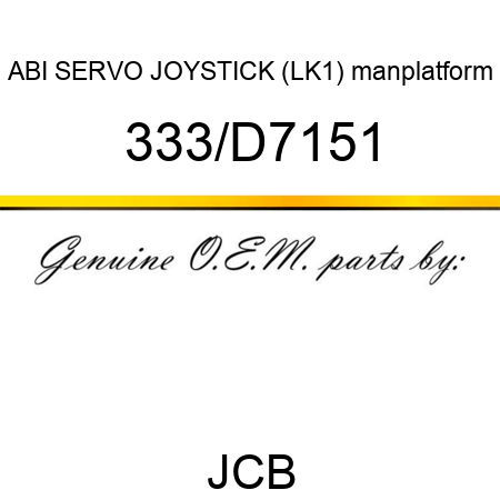 ABI SERVO JOYSTICK (LK1) manplatform 333/D7151