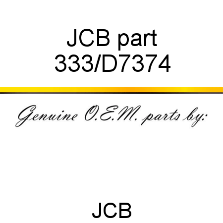 JCB part 333/D7374