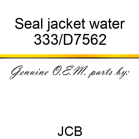 Seal jacket water 333/D7562