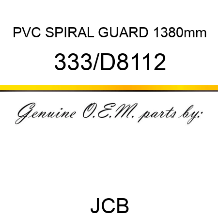 PVC SPIRAL GUARD 1380mm 333/D8112