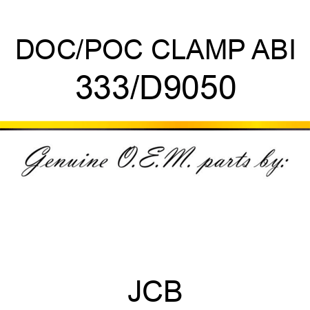 DOC/POC CLAMP ABI 333/D9050