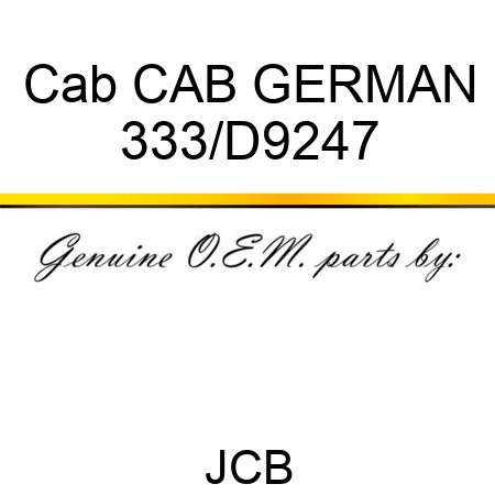 Cab CAB GERMAN 333/D9247