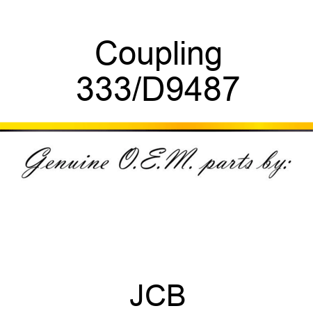 Coupling 333/D9487