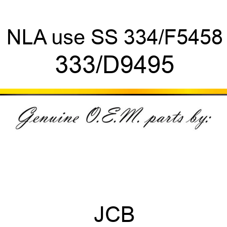 NLA use SS 334/F5458 333/D9495