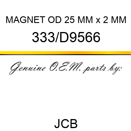 MAGNET OD 25 MM x 2 MM 333/D9566