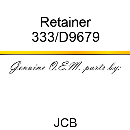 Retainer 333/D9679