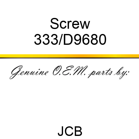 Screw 333/D9680