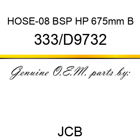 HOSE-08 BSP HP 675mm B 333/D9732