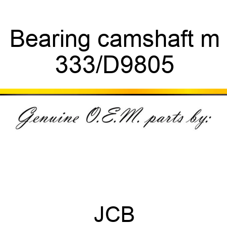 Bearing camshaft m 333/D9805