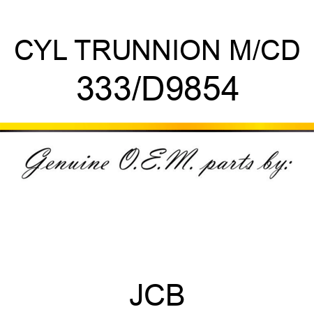 CYL TRUNNION M/CD 333/D9854