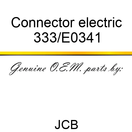 Connector electric 333/E0341