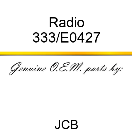 Radio 333/E0427