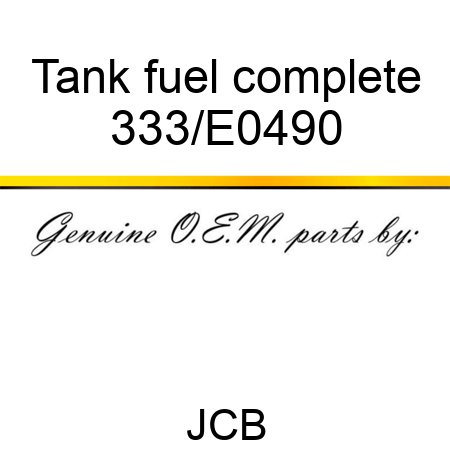 Tank fuel complete 333/E0490