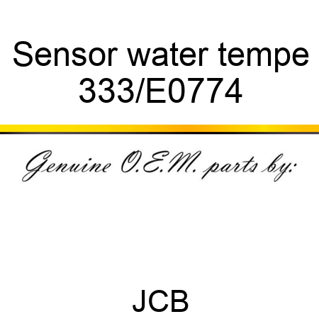 Sensor water tempe 333/E0774