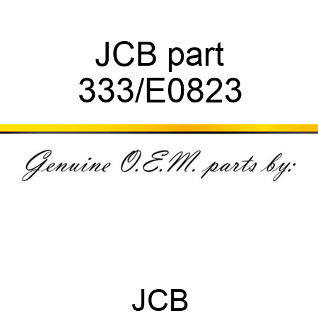 JCB part 333/E0823