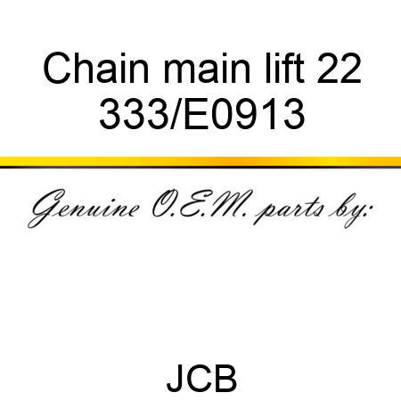 Chain main lift 22 333/E0913