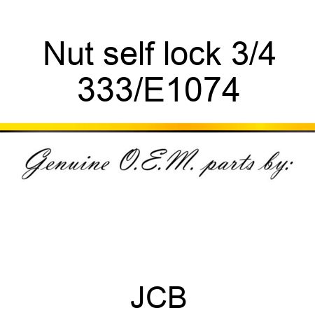 Nut self lock 3/4 333/E1074