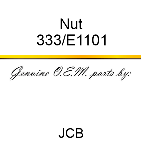 Nut 333/E1101