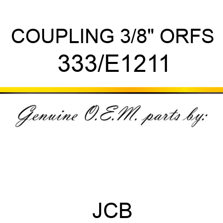 COUPLING 3/8