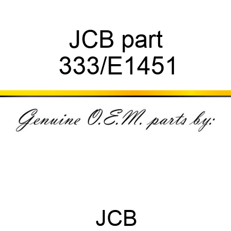 JCB part 333/E1451