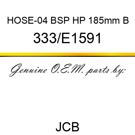 HOSE-04 BSP HP 185mm B 333/E1591