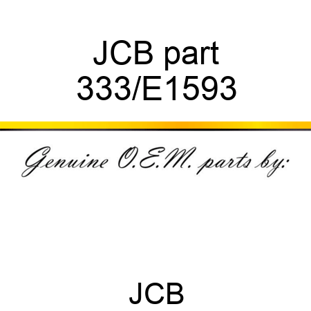 JCB part 333/E1593