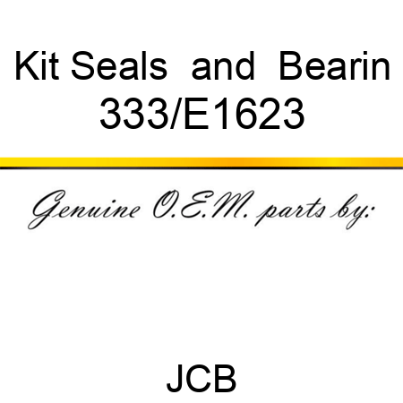 Kit Seals & Bearin 333/E1623