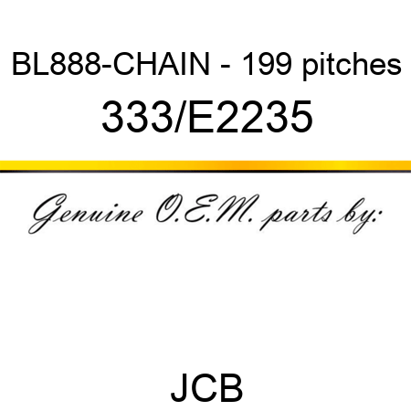 BL888-CHAIN - 199 pitches 333/E2235