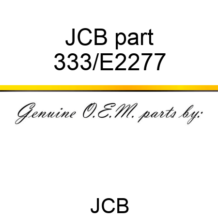 JCB part 333/E2277