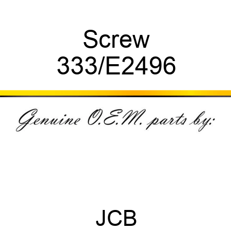 Screw 333/E2496