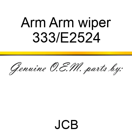 Arm Arm wiper 333/E2524