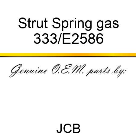 Strut Spring gas 333/E2586