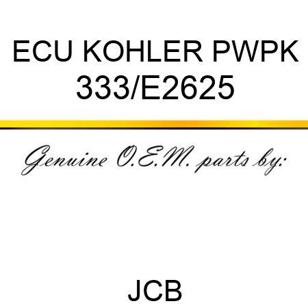 ECU KOHLER PWPK 333/E2625