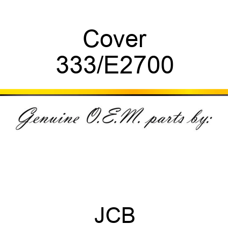 Cover 333/E2700