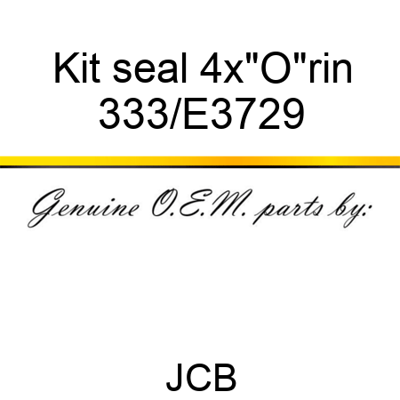 Kit seal, 4x