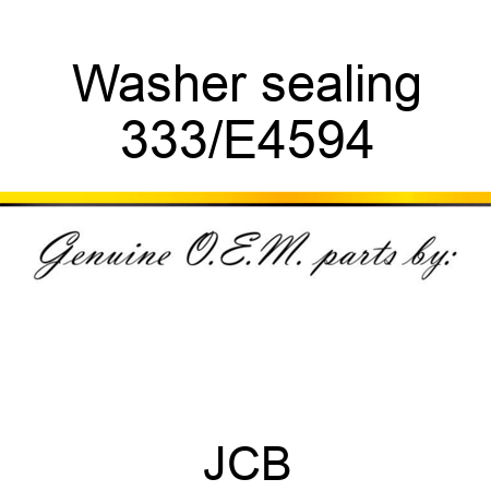 Washer sealing 333/E4594