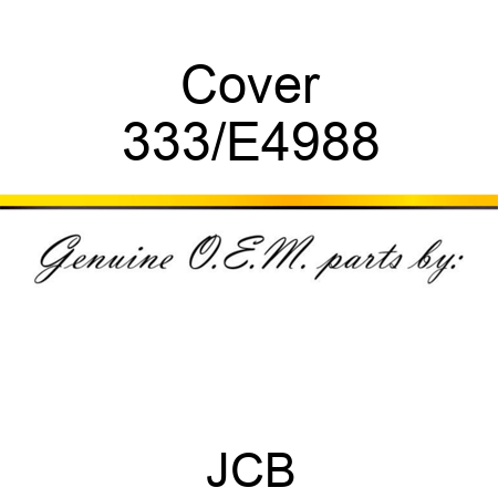 Cover 333/E4988