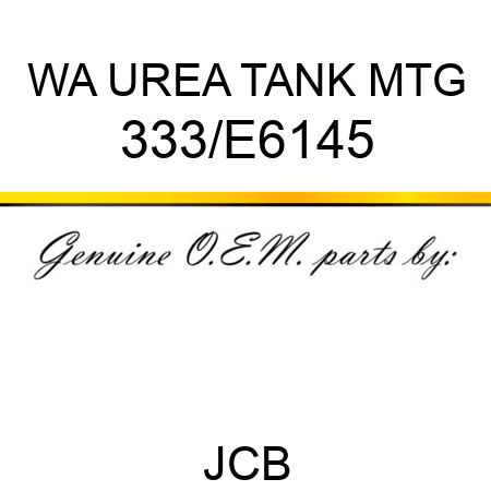 WA UREA TANK MTG 333/E6145