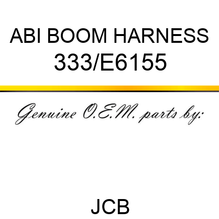 ABI BOOM HARNESS 333/E6155