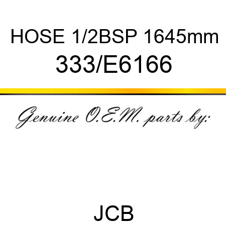 HOSE 1/2BSP 1645mm 333/E6166