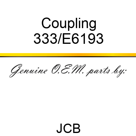 Coupling 333/E6193