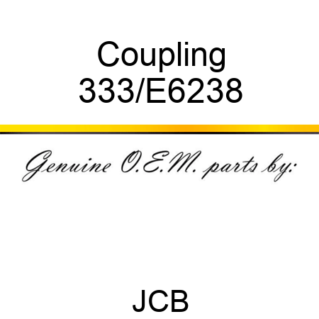 Coupling 333/E6238